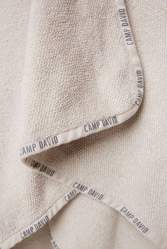 Soccx Badehandtuch Mit Logo-Saum 70 X 140 Cm Natur