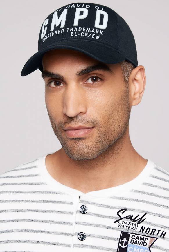 Soccx Base Cap mit 3D-Stickerei blue navy