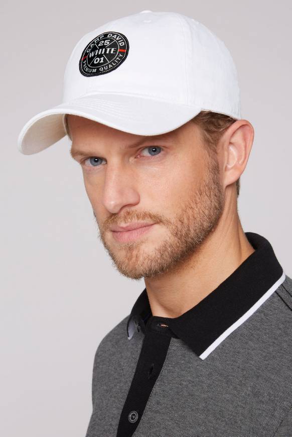 Soccx Base Cap mit Label Patch opticwhite