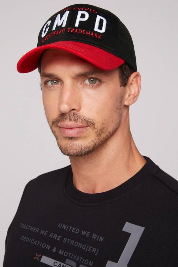 Soccx Base Cap mit Logo Artwork black / red