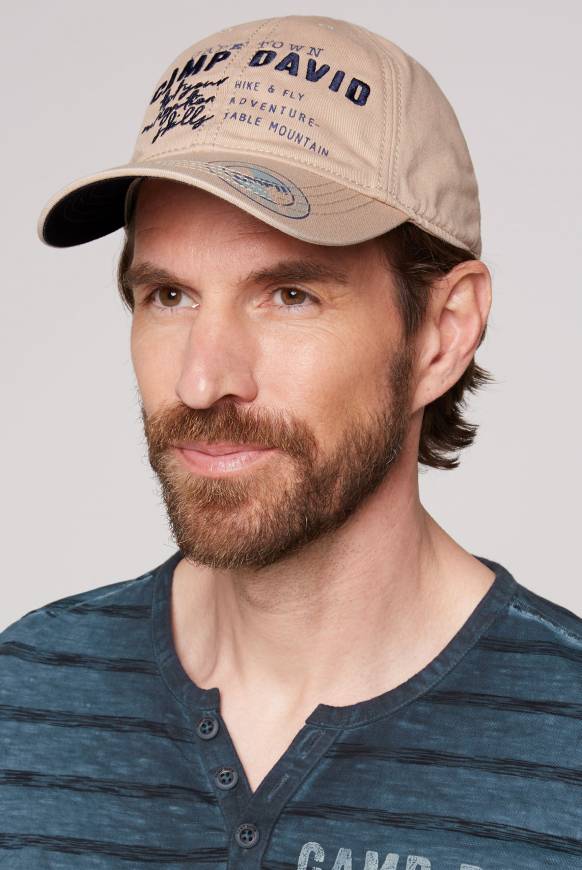 Soccx Base Cap mit Logo Artwork neutral beige