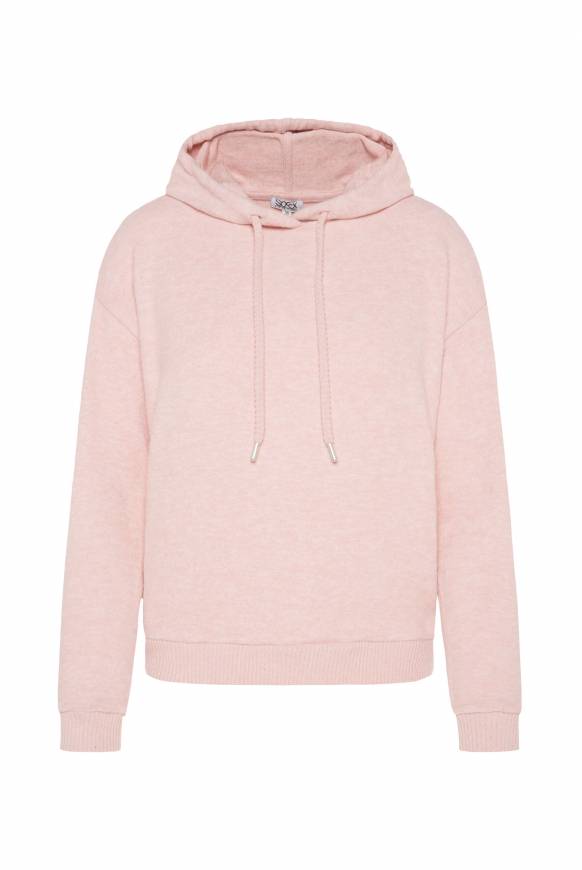 Soccx Basic Hoodie Aus Flauschstrick Rose Blush