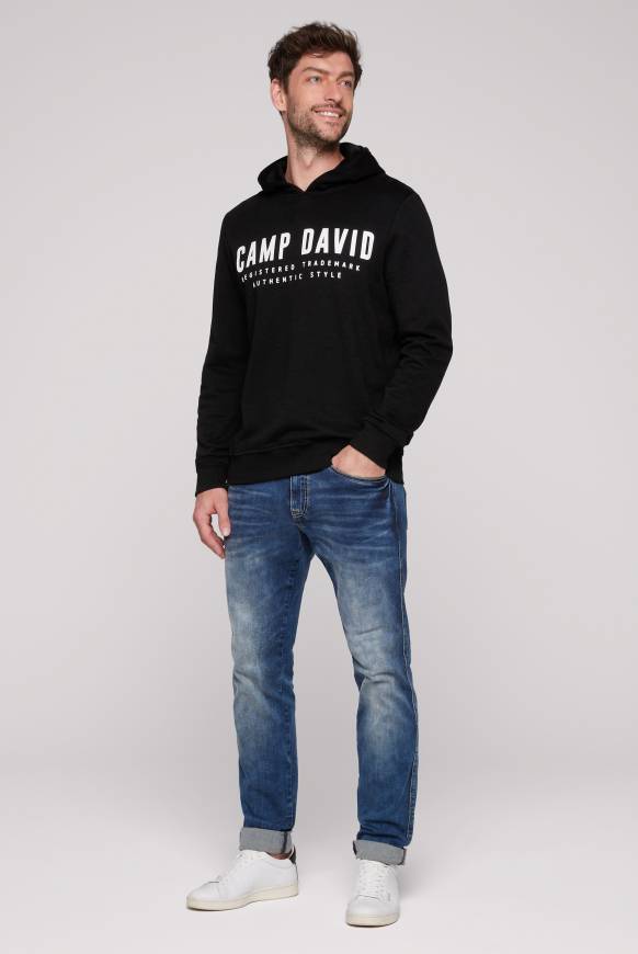 Soccx Basic Hoodie Mit Logo Print Black