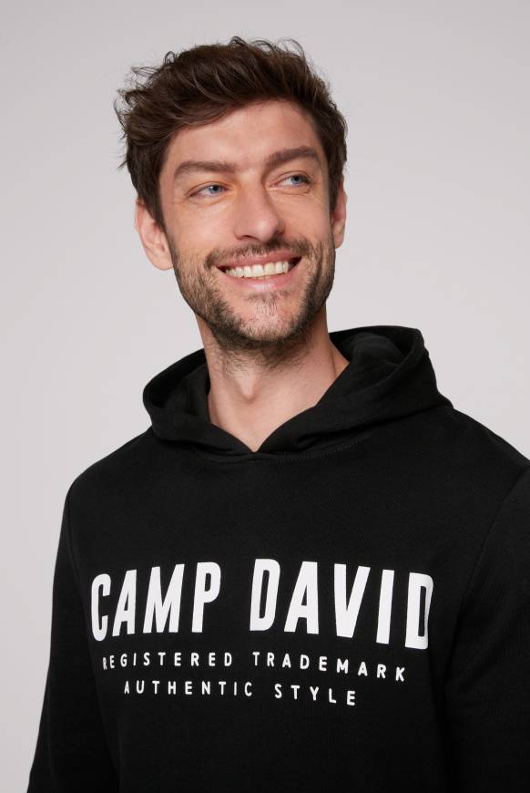 Soccx Basic Hoodie Mit Logo Print Black