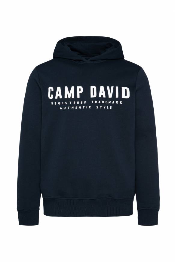 Soccx Basic Hoodie Mit Logo Print Blue Navy