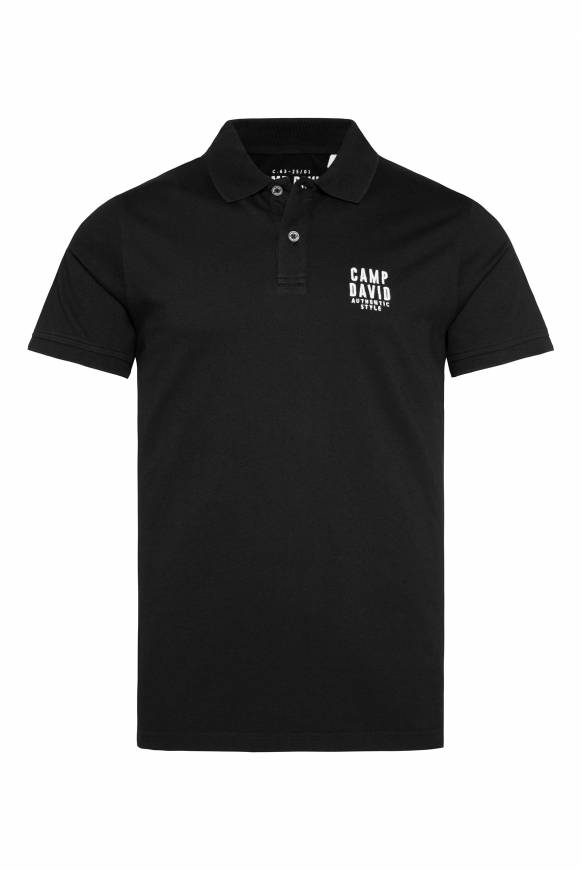 Soccx Basic Pikee-Polo Mit Logo-Stickerei Black