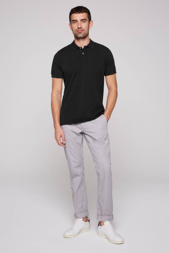 Soccx Basic Pikee-Polo Mit Trikotkragen Black