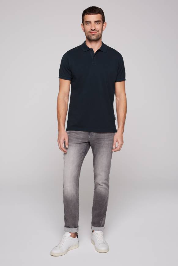 Soccx Basic Pikee-Polo Mit Trikotkragen Blue Navy