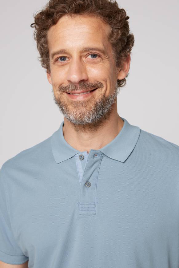 Soccx Basic Pikee-Polo Mit Trikotkragen New Blue