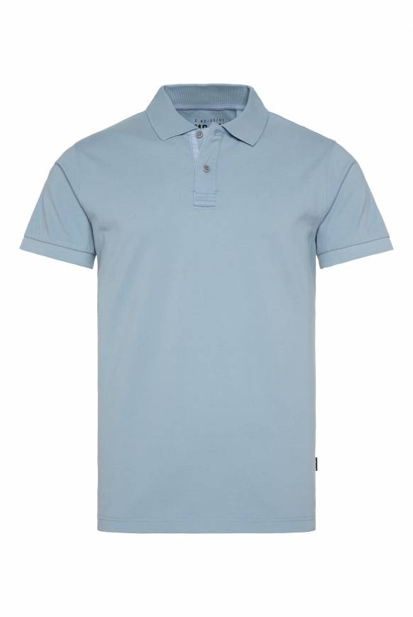 Soccx Basic Pikee-Polo Mit Trikotkragen New Blue