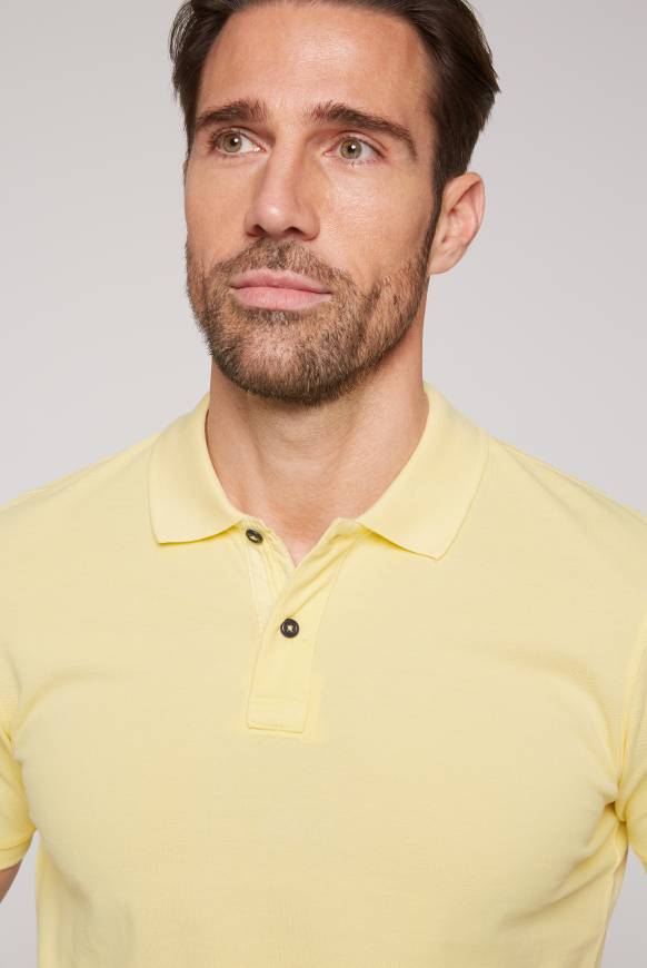 Soccx Basic Pikee-Polo Mit Trikotkragen Sun