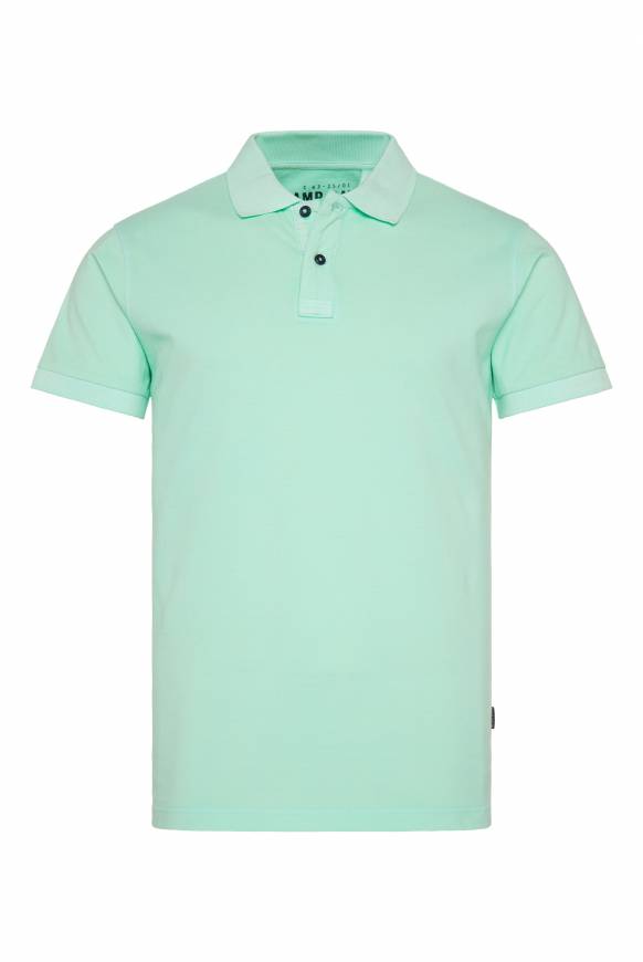 Soccx Basic Pikee-Polo Mit Trikotkragen Sun Aqua