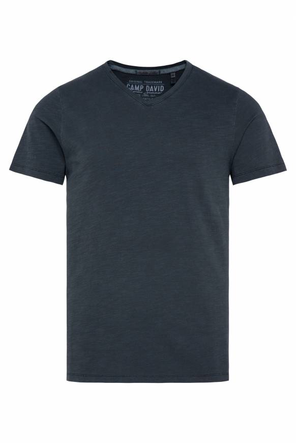 Soccx Basic T-Shirt Mit V-Ausschnitt Absolute Blue