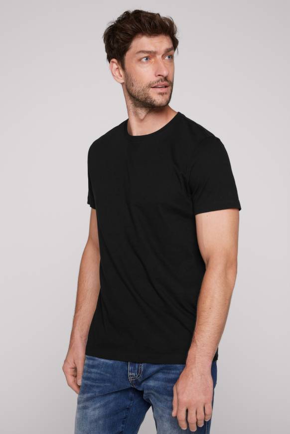 Soccx Basic T-Shirt Rundhals 2er-Pack black