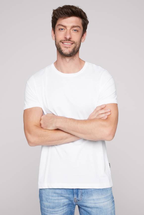 Soccx Basic T-Shirt Rundhals 2er-Pack Opticwhite