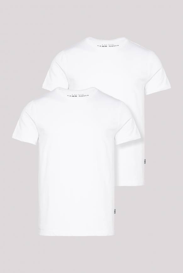 Soccx Basic T-Shirt Rundhals 2er-Pack Opticwhite
