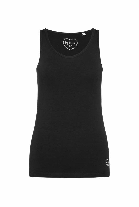Soccx Basic Top Mit Mini Logo Print Black