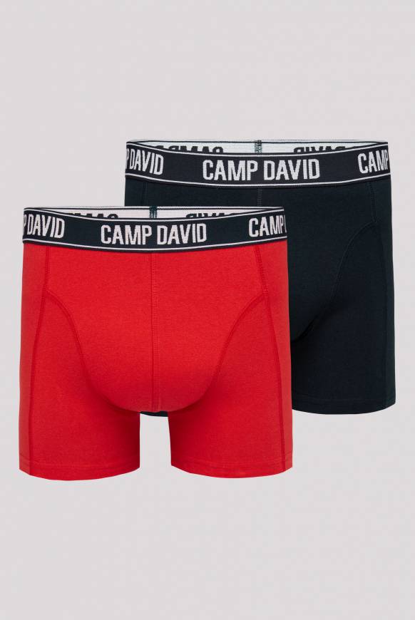 Soccx Boxershorts Mit Logo-Bund, 2er-Pack Red / Navy
