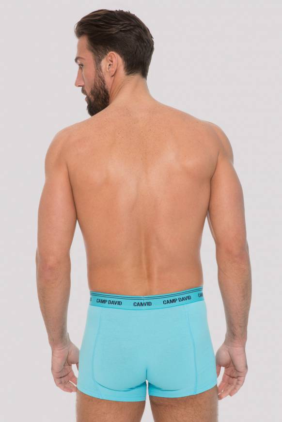 Soccx Boxershorts Mit Logo-Bund Aqua