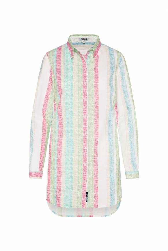 Soccx Bunt Gestreifte Leinenbluse Multi Color