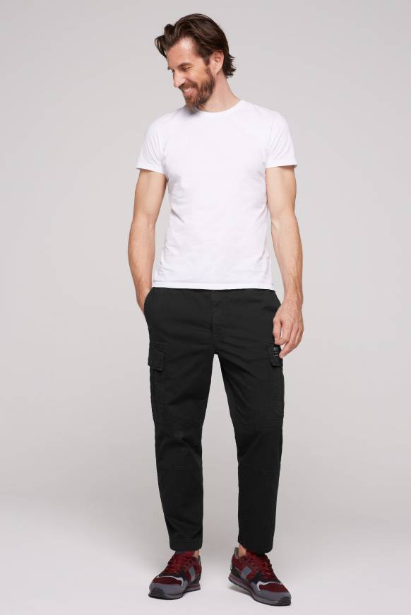 Soccx Cargohose Mit Klappentaschen Black