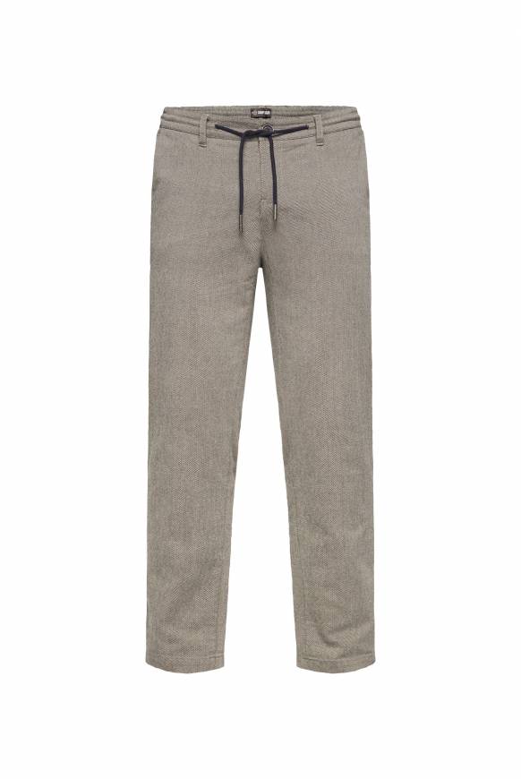 Soccx Chinohose Im Joggers Tapered Fit Tan
