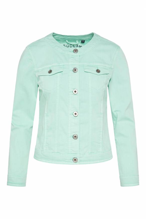 Soccx Coloured Jeansjacke JE:SSY Minty Leaf Washed