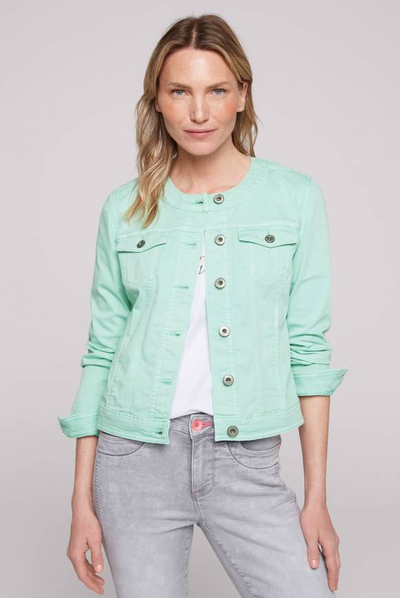 Soccx Coloured Jeansjacke JE:SSY minty leaf washed