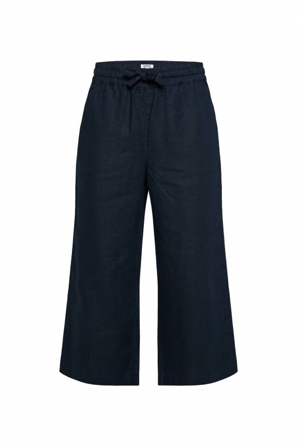 Soccx Culotte Aus Leinen Mit Elastikbund Blue Navy