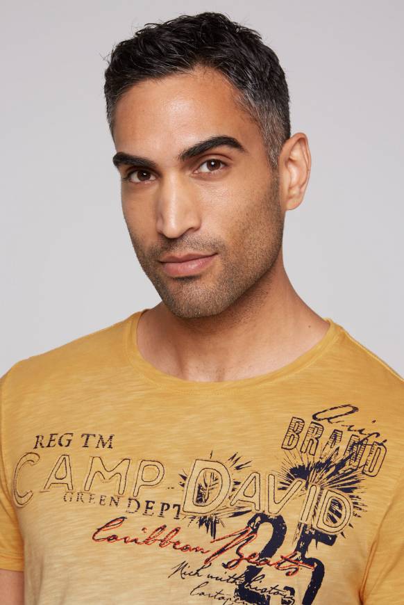 Soccx Dip Dye T-Shirt Mit Artwork Warm Sun S