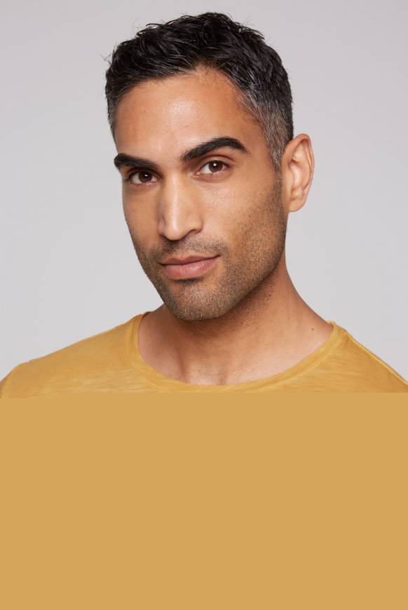 Soccx Dip Dye T-Shirt Mit Artwork Warm Sun S