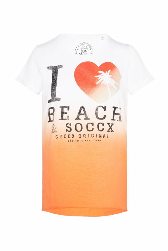 Soccx Dip Dye T-Shirt Mit Glitter Print Sunstone