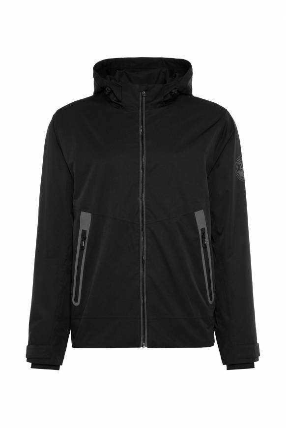 Soccx Funktionsjacke Mit Kapuze Und Tapes Black