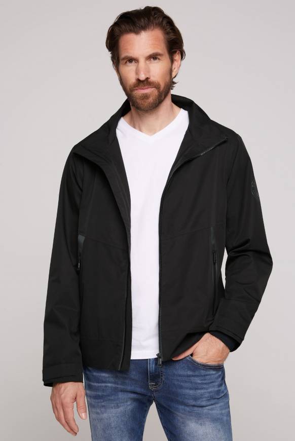 Soccx Funktionsjacke mit Kapuze und Tapes black