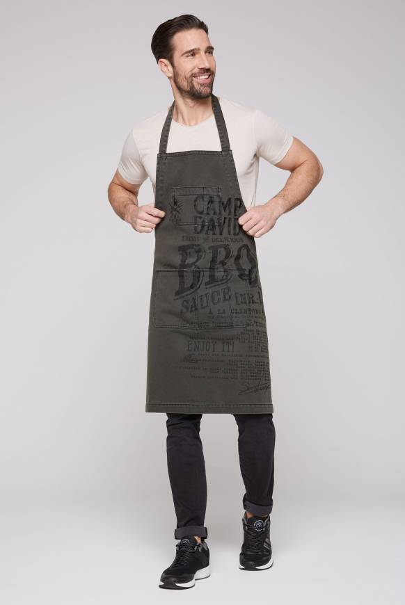 Soccx Grillschürze Mit BBQ Print Granite