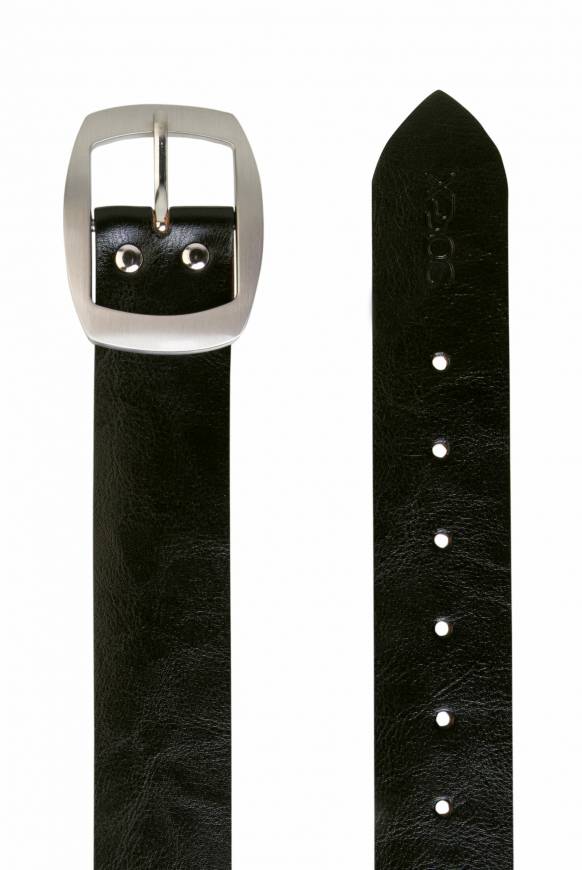 Soccx Gürtel Aus Leder Black