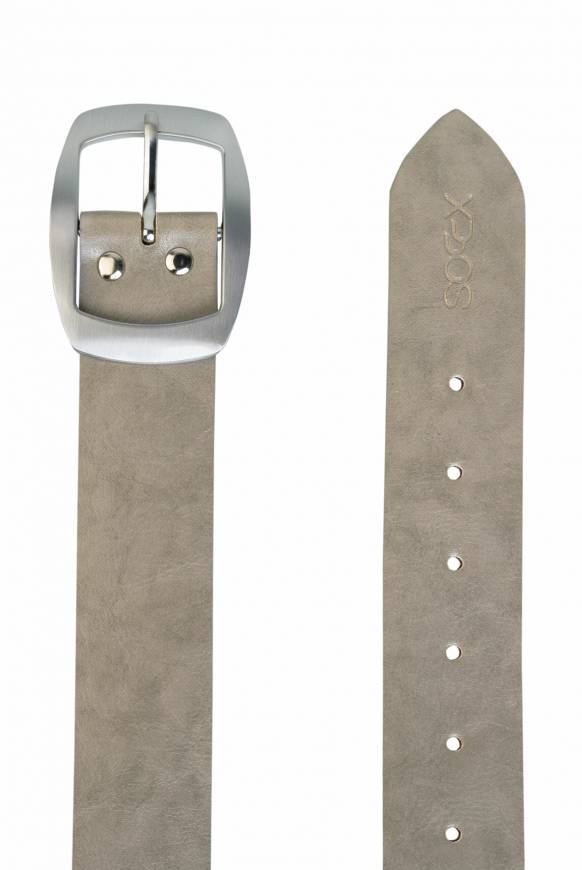 Soccx Gürtel Aus Leder Grey