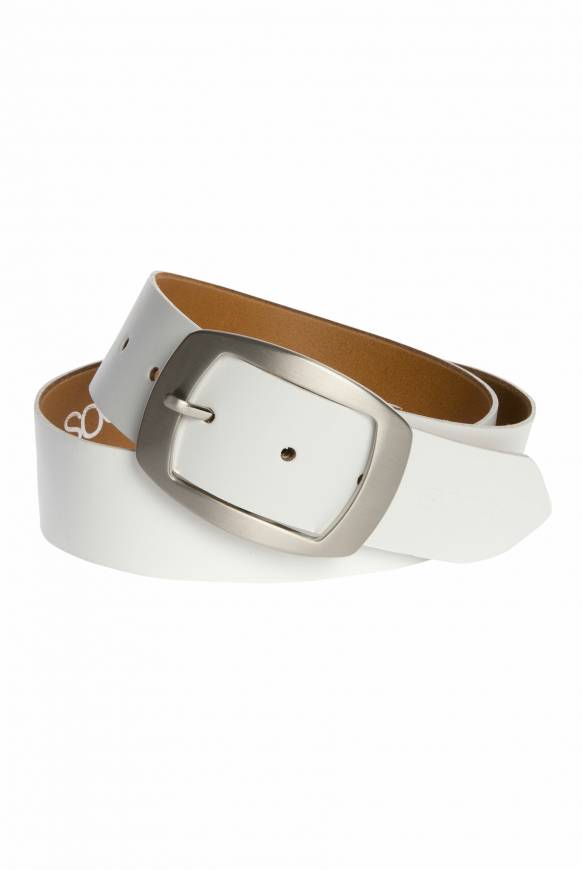 Soccx Gürtel Aus Leder White