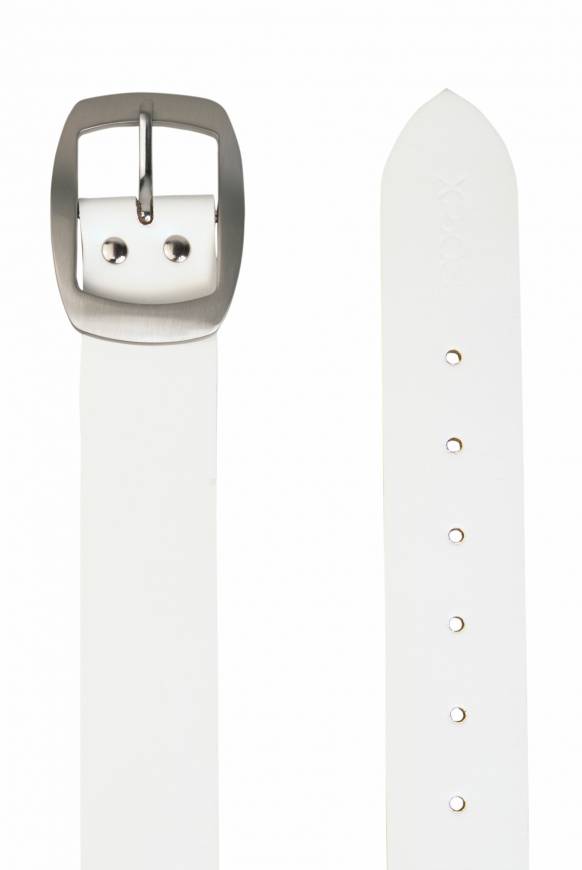 Soccx Gürtel Aus Leder White