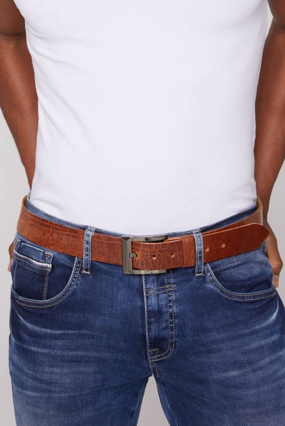 Soccx Gürtel mit Dornschließe brown