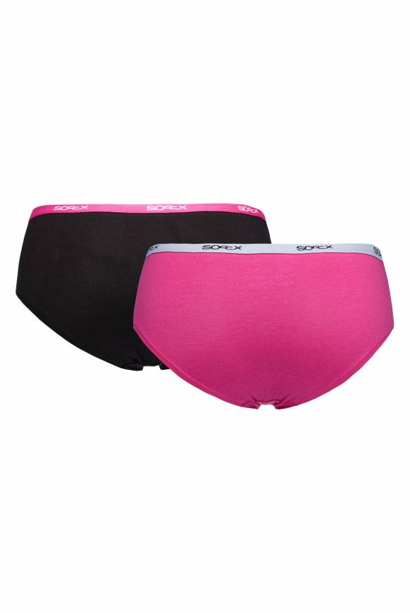 Soccx Hipster Mit Logo-Bund 2 Pack Black / Pink