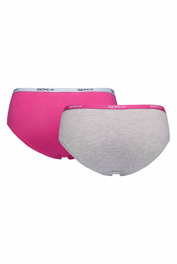 Soccx Hipster Mit Logo-Bund 2 Pack Light Grey / Pink