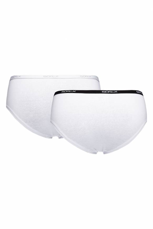 Soccx Hipster Mit Logo-Bund 2 Pack White / White