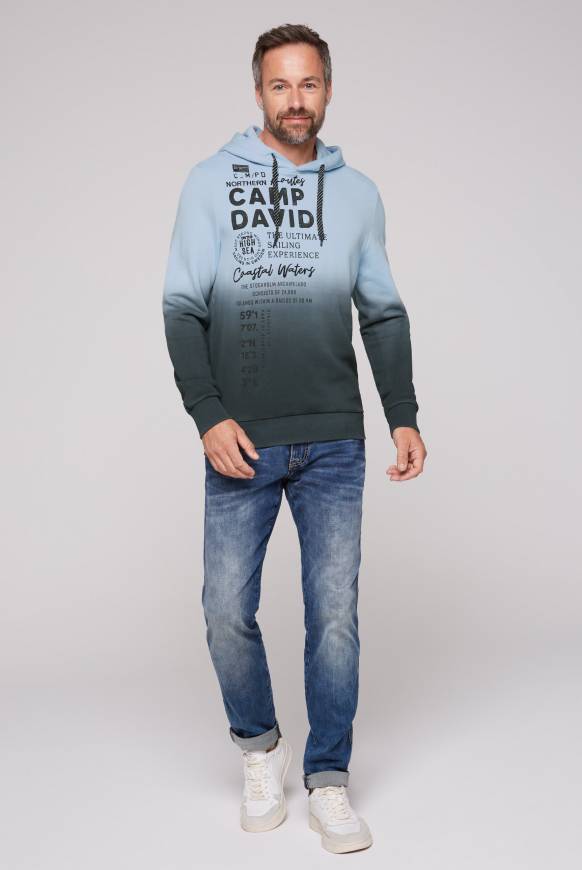 Soccx Hoodie Dip Dye Mit Artworks Black