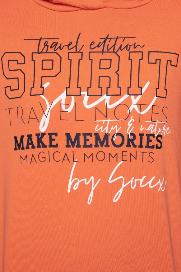 Soccx Hoodie Mit 3/4-Arm Und Print Happy Lobster