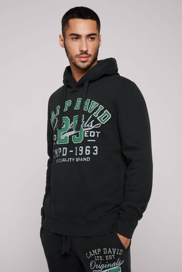 Soccx Hoodie mit Artwork im Retro-Style black