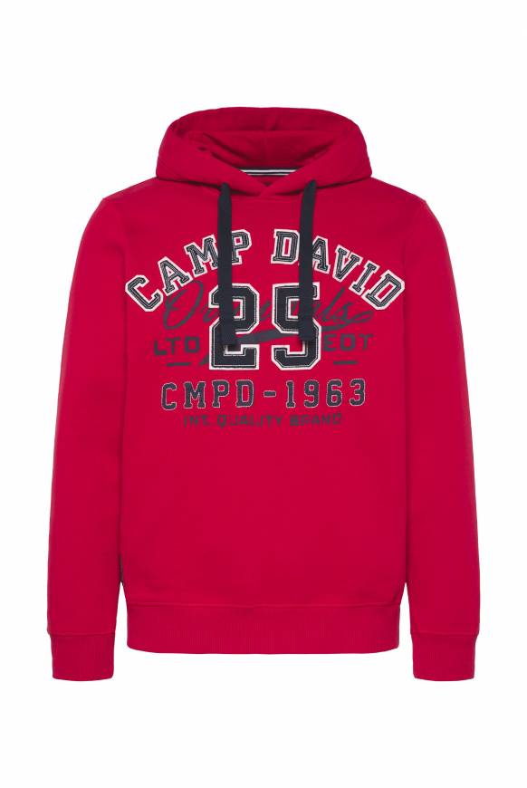 Soccx Hoodie Mit Artwork Im Retro-Style Royal Red