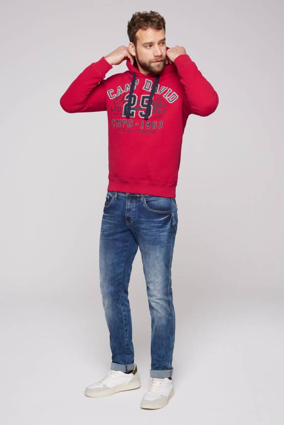 Soccx Hoodie Mit Artwork Im Retro-Style Royal Red