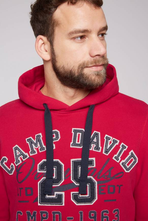 Soccx Hoodie Mit Artwork Im Retro-Style Royal Red