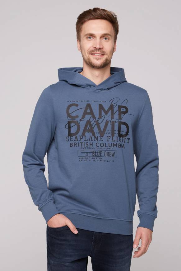 Soccx Hoodie mit Label Print blue haze